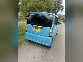 2015 Honda N-Box, blue, rear view