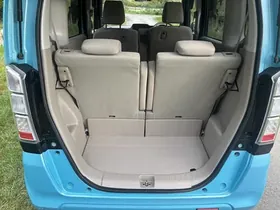 2015 Honda N-Box, blue, boot with rear seats up