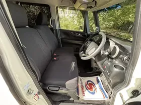 2013 Honda N-Box Custom G L Package, pearl white, front seats and steering wheel