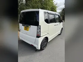 2013 Honda N-Box G SS Package, pearl white, rear three-quarter view