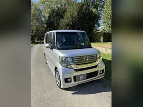 2013 Honda N-Box+ G SS Package Wheelchair Accessible, silver, front three-quarter view
