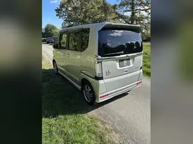 2013 Honda N-Box+ G SS Package Wheelchair Accessible, silver, rear three-quarter view