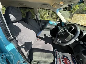 2015 Honda N-One G L Package, blue, front seats and steering wheel